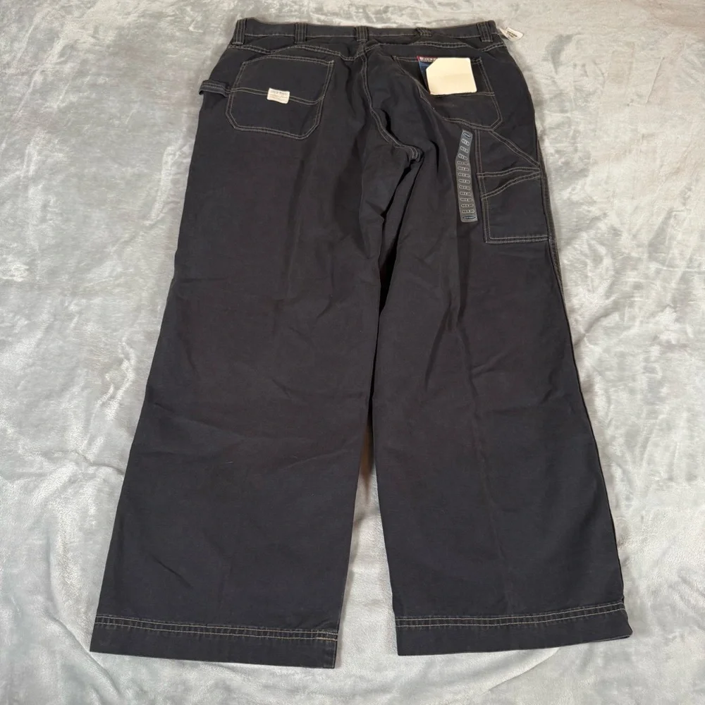 Vintage Old Navy Painters Jeans Mens Size 40x30 (Fits 38x30) Canvas Gray READ!